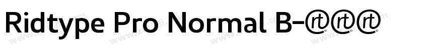 Ridtype Pro Normal B字体转换